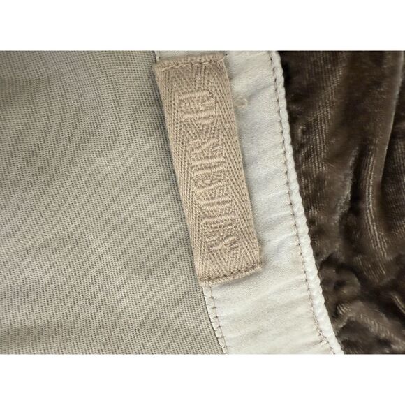 CP SHADES Size S Catrin Crushed Velvet LS Button Up Shirt Brown Rayon Silk - Picture 10 of 12